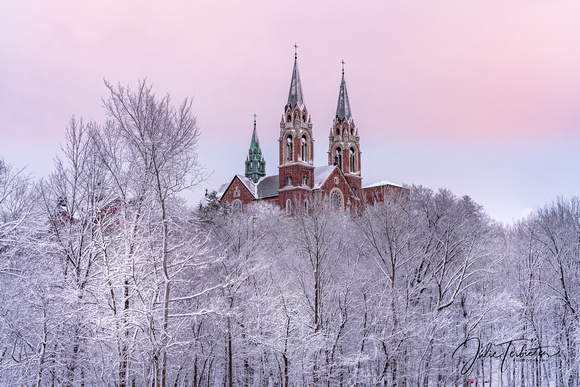 Holy Hill During Rime frost